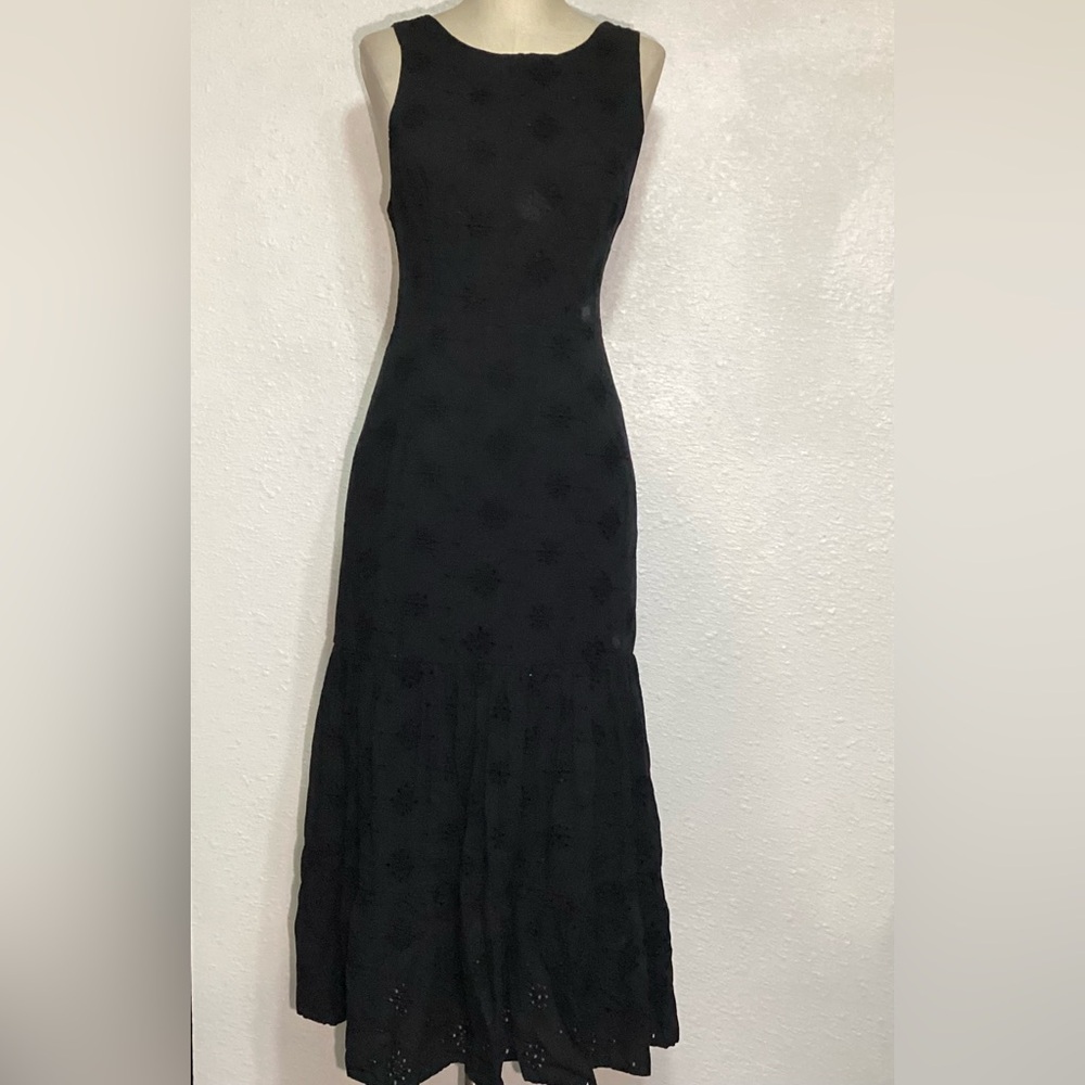 Bardot Elegant Black Sleeveless tie back Dress size small